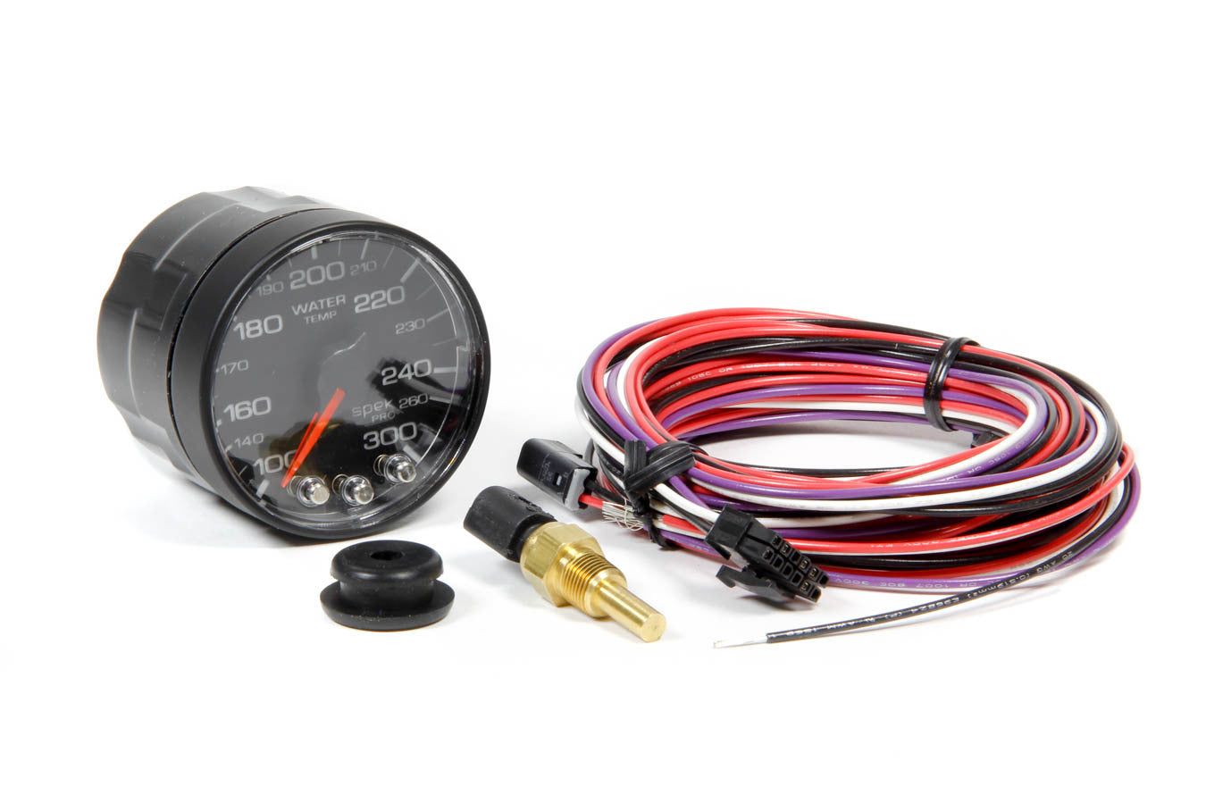 Autometer P346328 Spek-Pro 2-1/16 Inch Water Temperature Gauge with Peak Memory