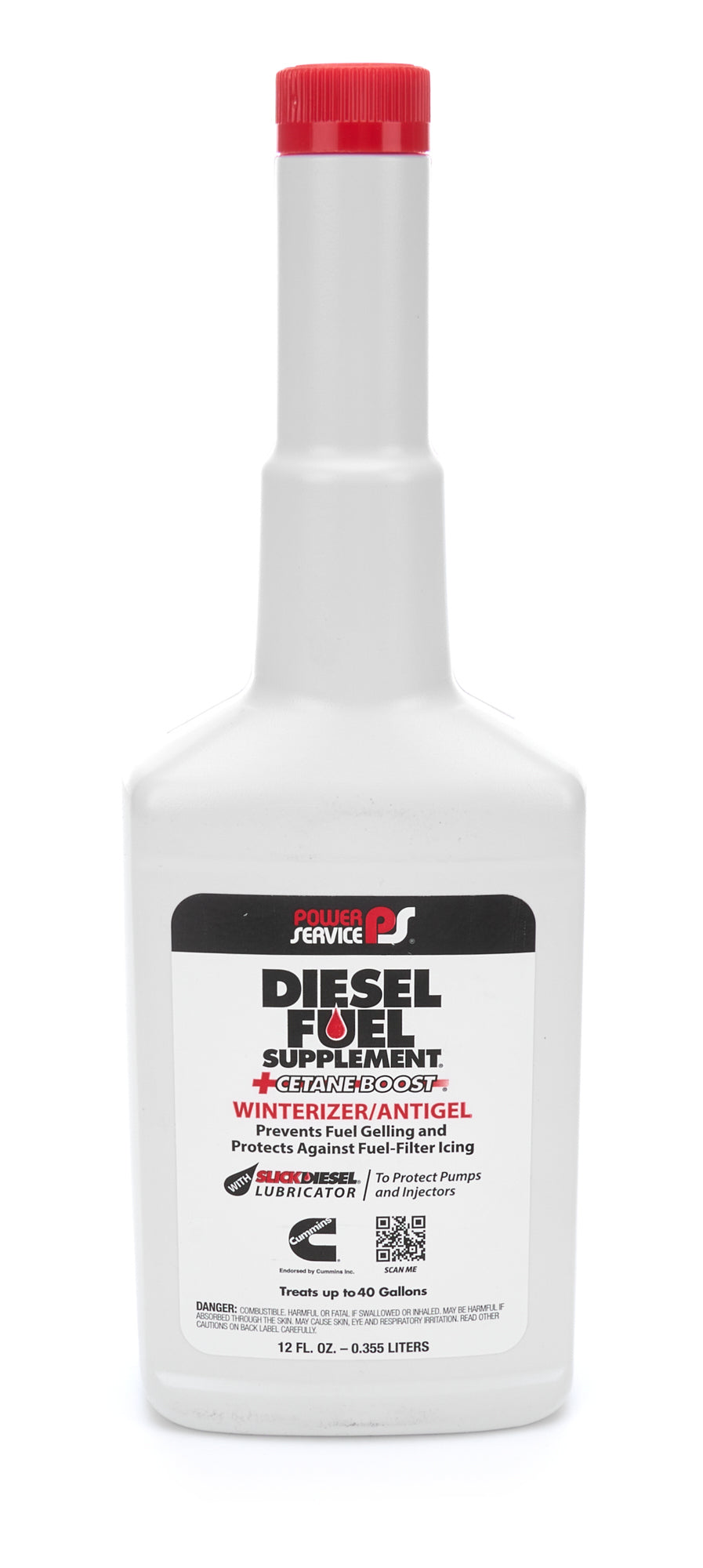 ATP Chemicals & Supplies Pwr Service Diesel Arctic Blend Fuel Additive 12 oz - Stabilizer, Cetane Booster, Anti-Gel, Lubricant