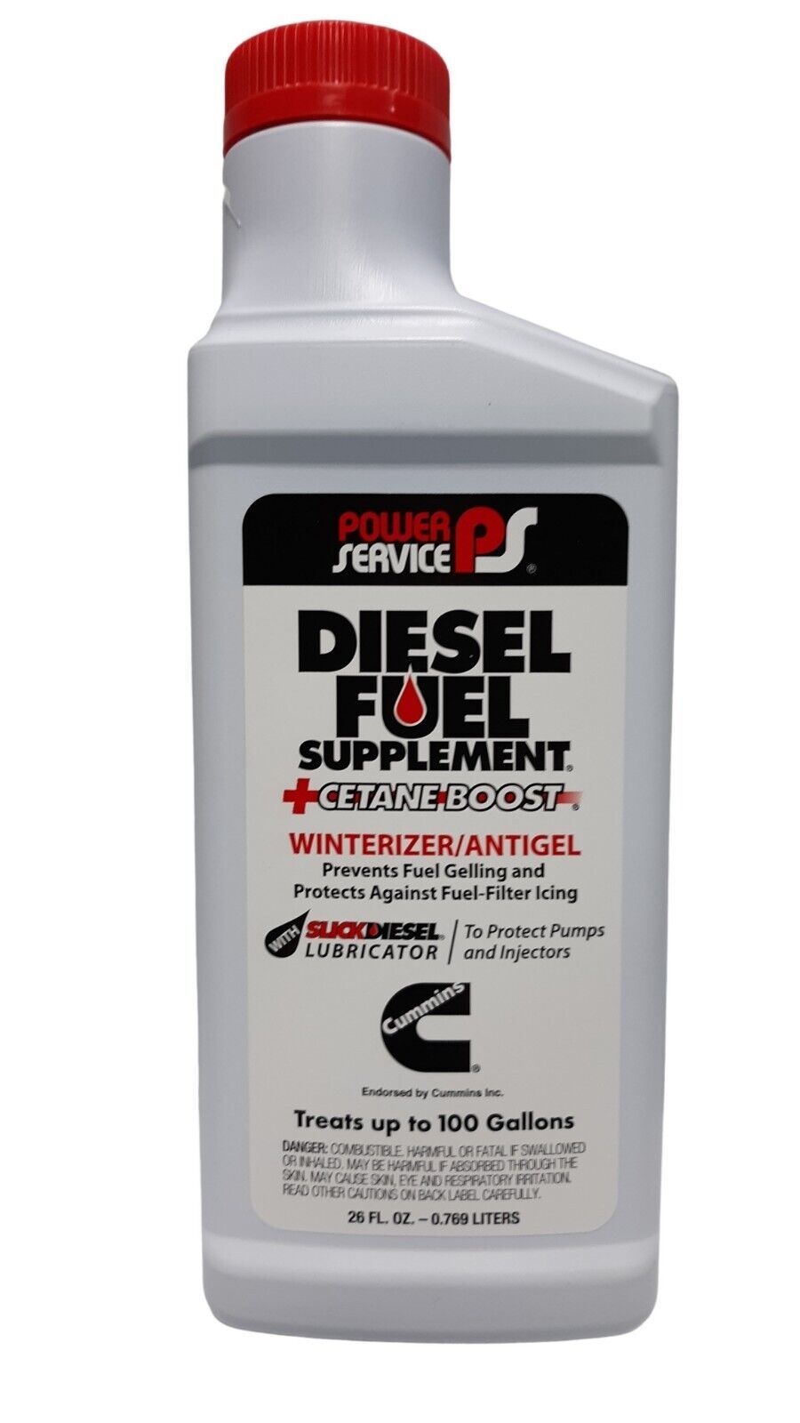 ATP Chemicals & Supplies PWR Service Diesel 26oz Arctic Blend Fuel Additive with Cetane Booster and Anti-Gel Properties