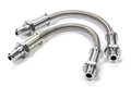 AUTO-LOC AUTDLOOMBL Door Jam Wire Loom, 12 Inch, 1/2 Inch Diameter, Braided Stainless Steel, Universal Pair