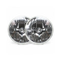 AUTO-LOC AUTLENA1AS Snake Eye 7 Inch Halogen Lens Assembly Pair with H4 Bulb and Glass Construction