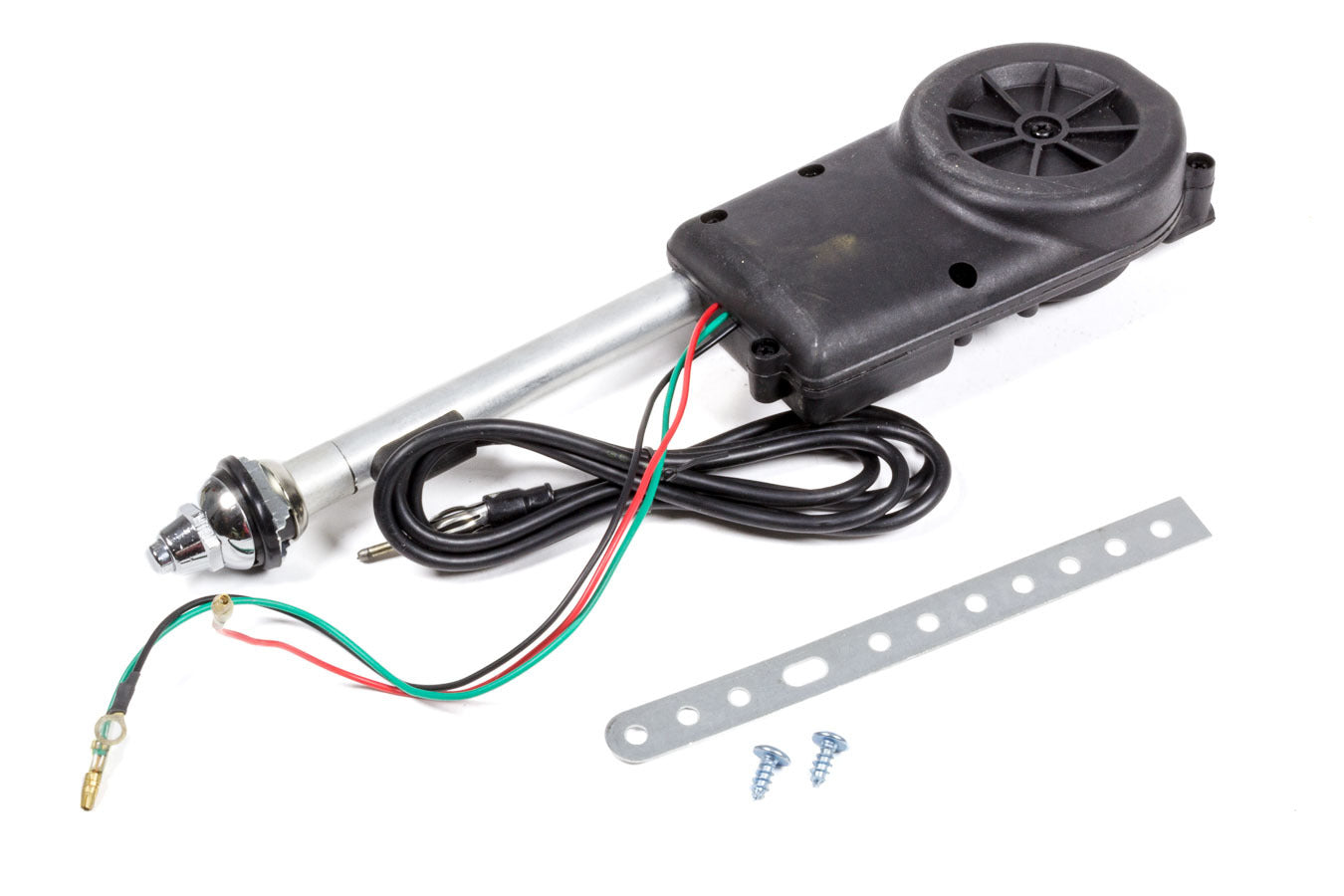 AUTO-LOC AUTPAC Chrome Power Antenna for AM/FM Radio, 12V, Aluminum, Universal Fit
