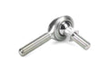 Aurora CM-4S Male Rod End Economy 1/4 Inch Threaded Spherical Joint with Steel Ball and Zinc Finish