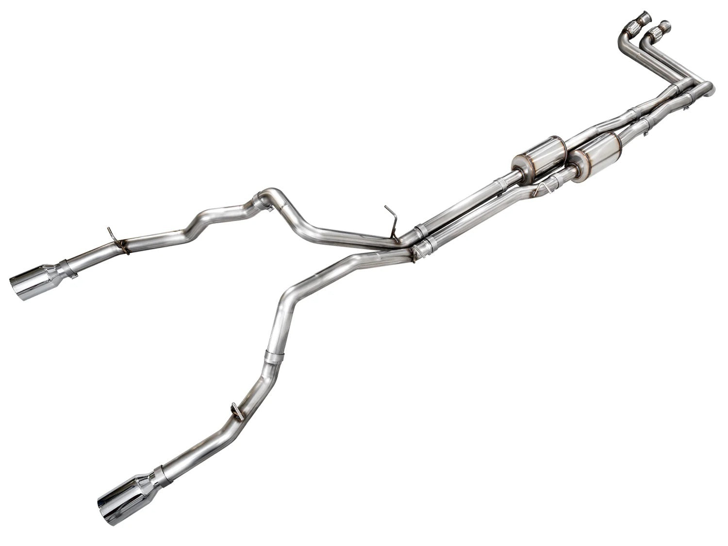 AWE Tuning 3015-32530 OFG Edition Cat-Back Exhaust System for Ram 1500 with 3 Inch Diameter Dual Rear Exit and Chrome Tips