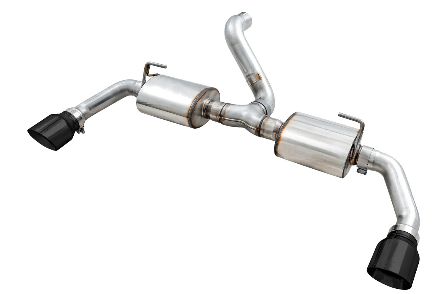 AWE Tuning Jeep JL JLU Dual Exhaust Axle-Back Kit with 2.5 Inch Diameter and Black Tips