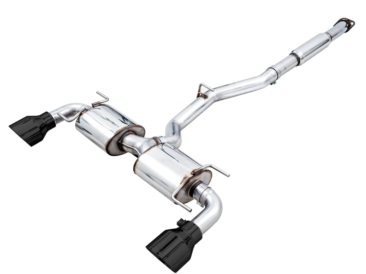 AWE Tuning BRZ GR86 FR-S Exhaust Dual Outlet with Black Tips and 3-Inch Diameter