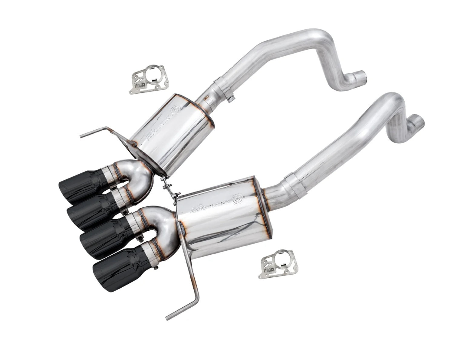 AWE Tuning C7 Corvette Exhaust System with Dual Rear Exit and Black Tips, 3-inch Diameter
