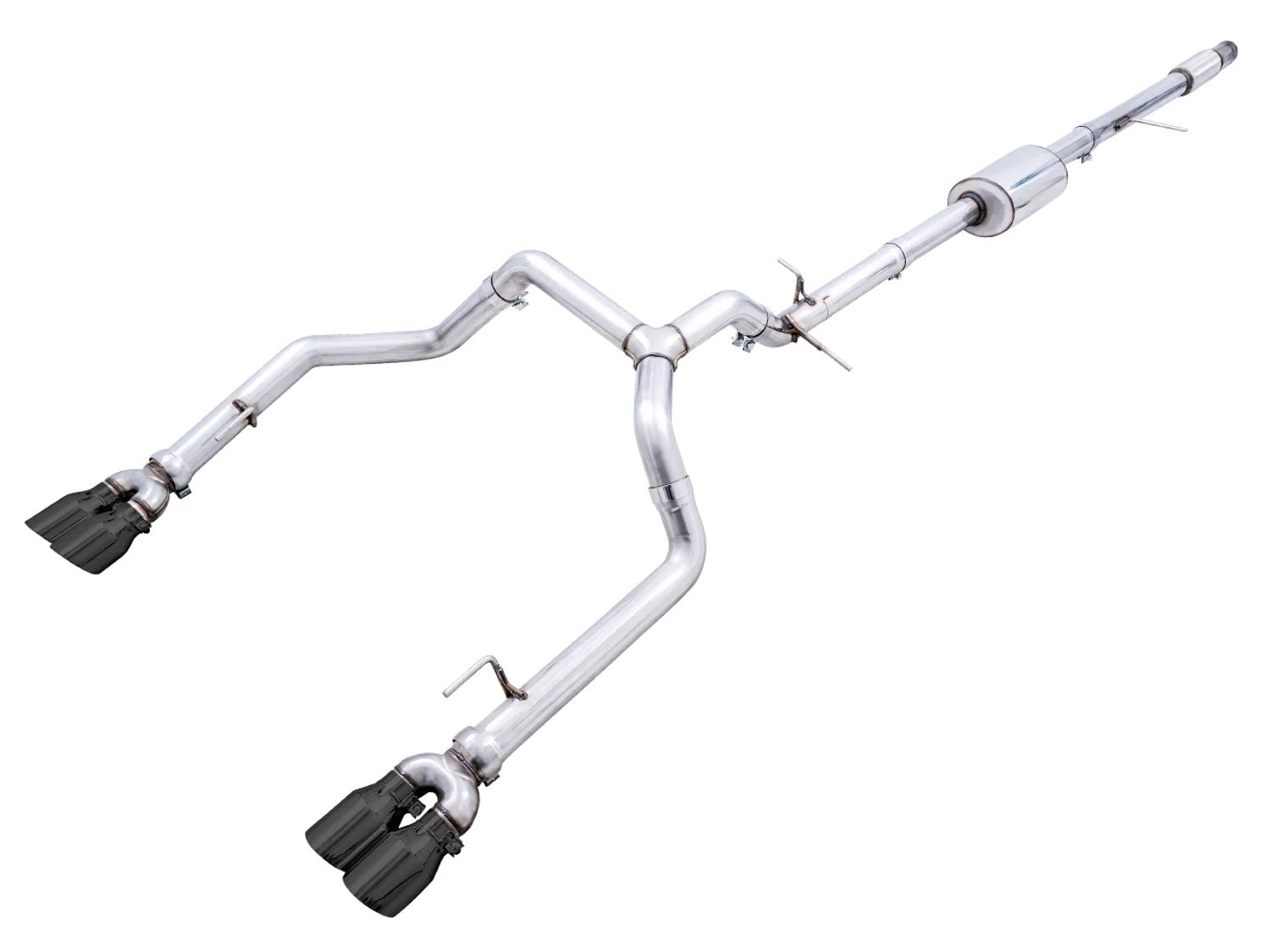 AWE Tuning 3015-43202 OFG Edition Cat-Back Exhaust System for 2019-2023 Chevrolet Silverado and GMC Sierra with 5.3L Engine, Dual Rear Exit, 3-Inch Diameter, Black Tips, Stainless Steel
