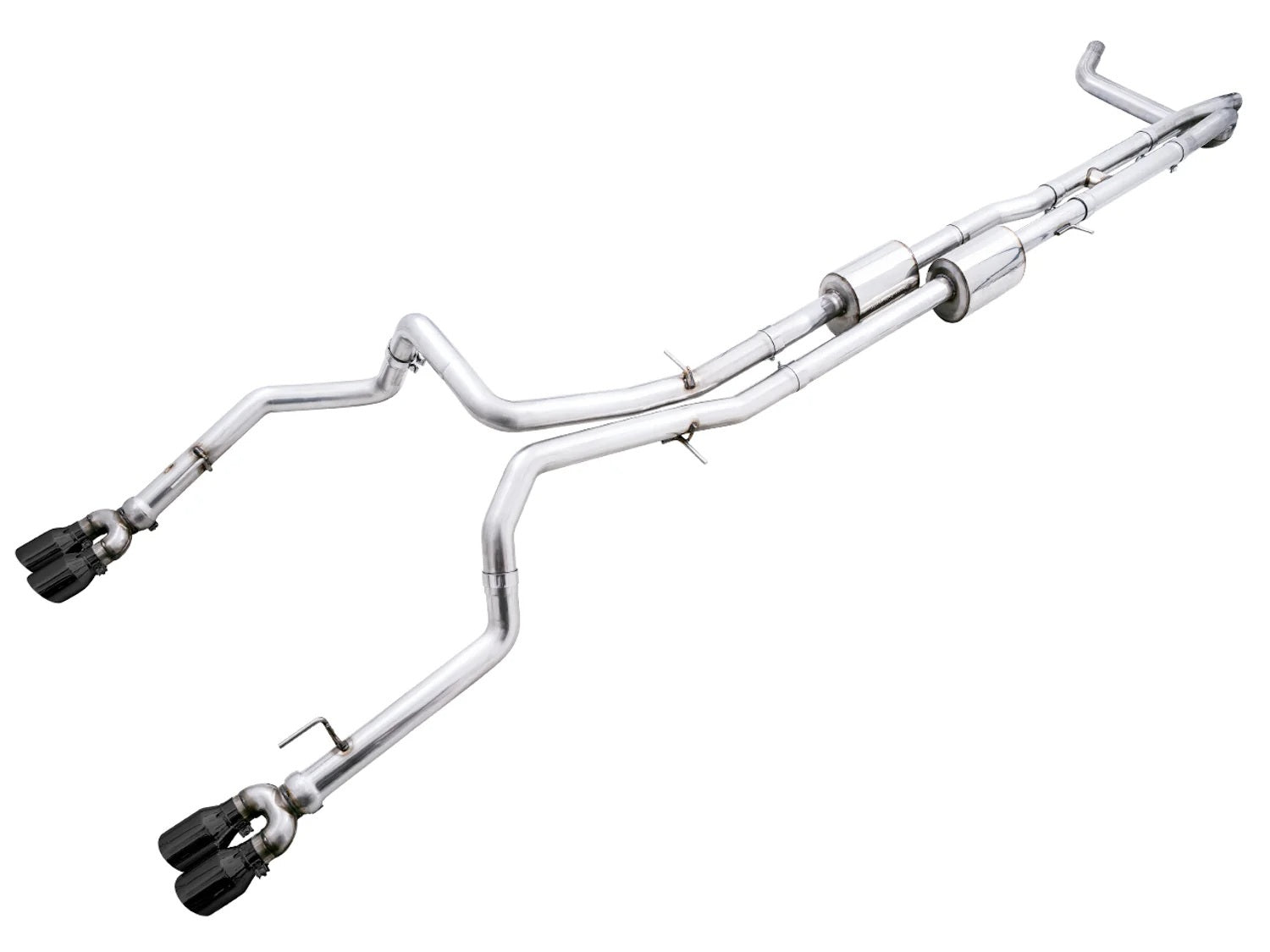 AWE Tuning 3015-43204 OFG Edition Cat-Back Exhaust System for 2019-2023 Chevrolet Silverado and GMC Sierra with 6.2L Engine, Dual Rear Exit, 3-Inch Diameter, Black Tips