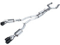 AWE Tuning Explorer ST Exhaust Kit with Dual Rear Exit and 4.5-Inch Black Tips for 2020-2025 Ford Fullsize SUVs