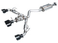 AWE Tuning 3015-53472 Touring Edition Cat-Back Exhaust System for Toyota GR Corolla 2023-2025 with Dual 5-Inch and Single 8 x 4.5-Inch Black Tips