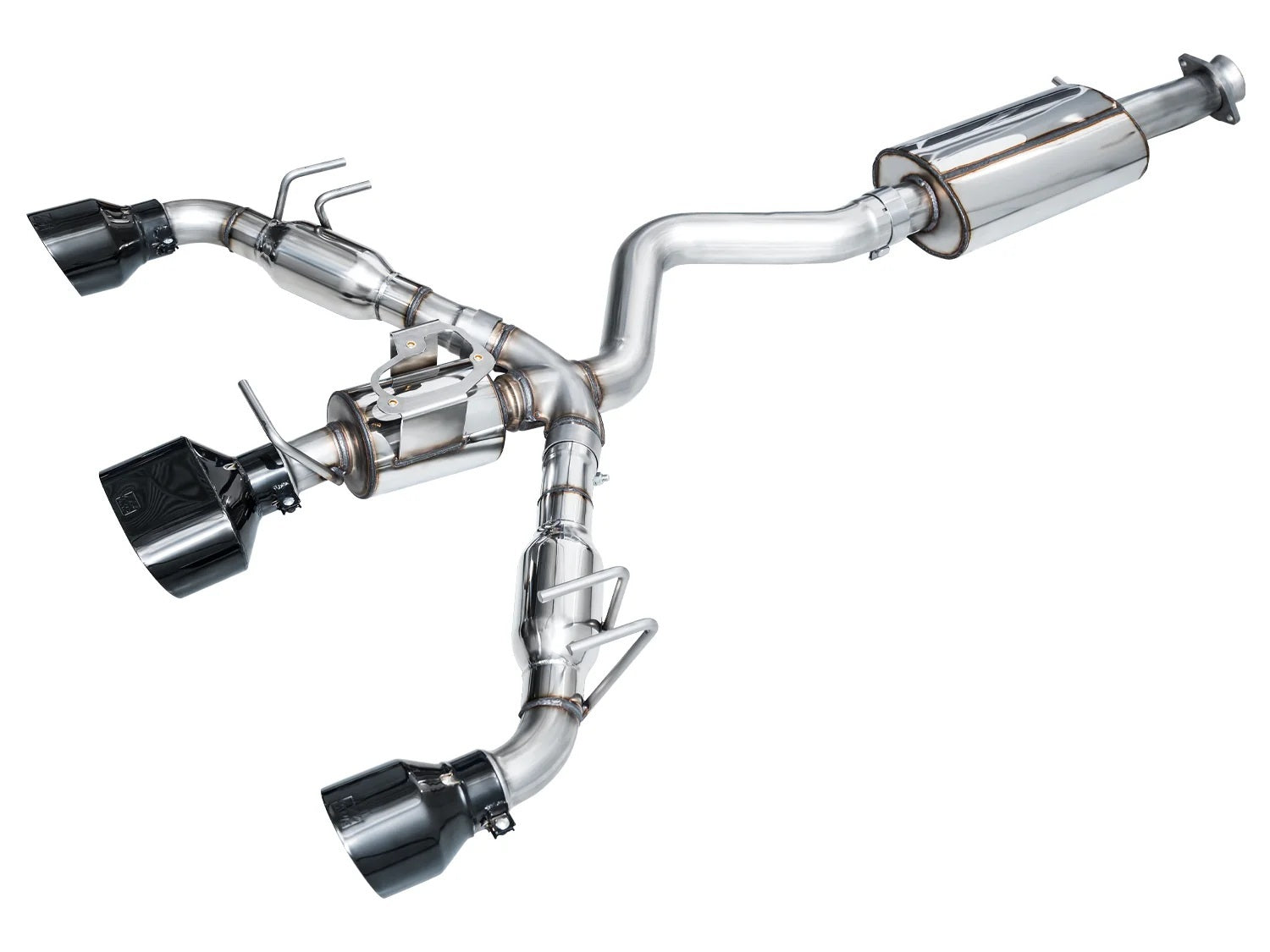 AWE Tuning 3015-53472 Touring Edition Cat-Back Exhaust System for Toyota GR Corolla 2023-2025 with Dual 5-Inch and Single 8 x 4.5-Inch Black Tips