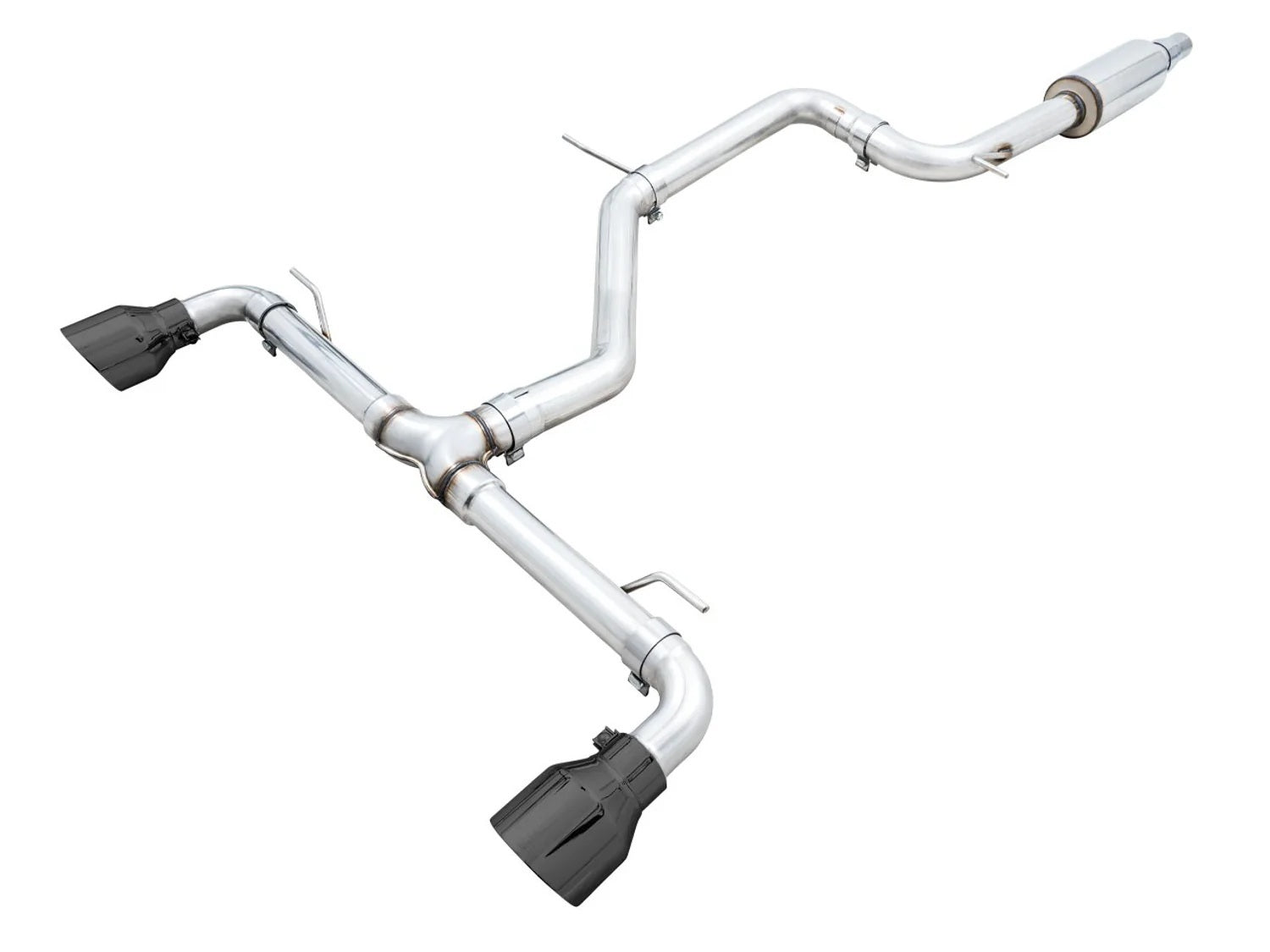 AWE Tuning VW GTI MK8 Exhaust System with Dual Outlets and Black Tips