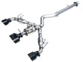 AWE Tuning GR Corolla Exhaust Kit with Triple Rear Outlets and Dual 5-inch Black Tips
