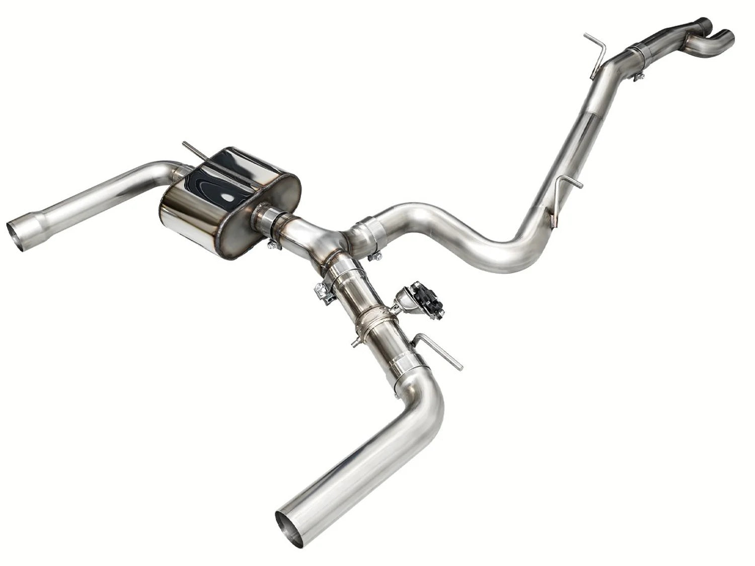 AWE Tuning 3025-31389 SwitchPath Cat-Back Exhaust System for Audi RS3 2022-2025, Dual Rear Exit, 2.5 Inch Diameter, Stainless Steel, Natural Finish