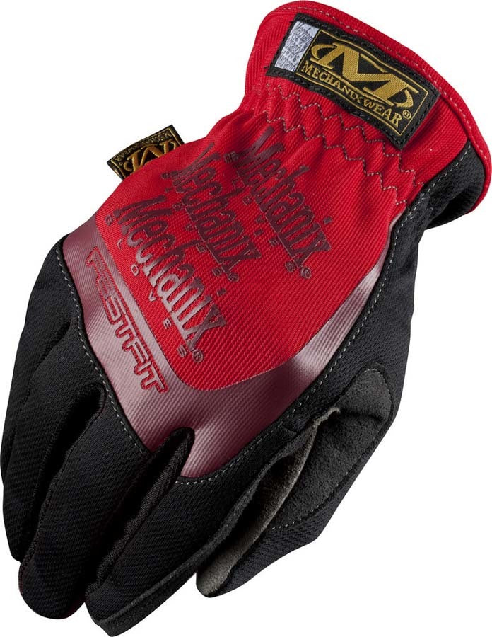 Mechanix Wear MFF-02-010 FastFit Gloves Large Red Synthetic Leather with Elastic Cuff