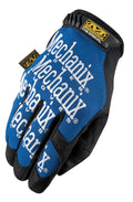 Mechanix Wear MG-03-009 The Original Work Gloves with Hook and Loop Closure in Medium Size, Spandex and Synthetic Leather, Black and Blue