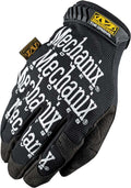 Mechanix Wear MG-05-007 Original Work Gloves with Hook and Loop Closure, Spandex and Synthetic Leather, Black, X-Small - Pair