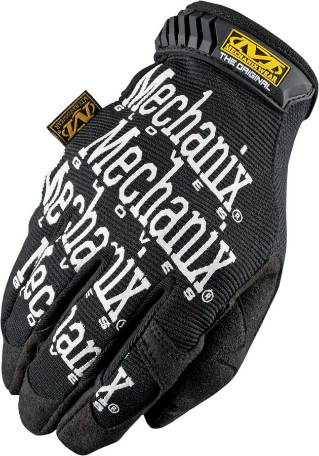 Mechanix Wear MG-05-007 Original Work Gloves with Hook and Loop Closure, Spandex and Synthetic Leather, Black, X-Small - Pair