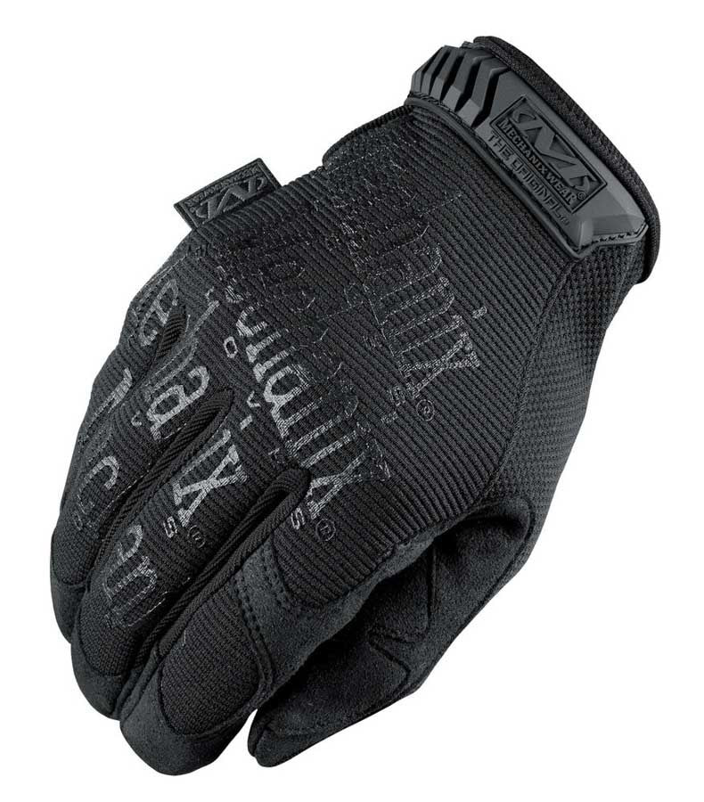 Mechanix Wear MG-55-008 Stealth Gloves, Small, Spandex and Synthetic Leather, Black, Hook and Loop Closure