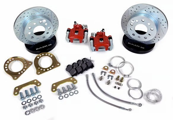 Baer Brakes 4302517R Classic Series Rear Brake Kit with 10.5 Inch Drilled and Slotted Aluminum Rotors for GM A-Body and F-Body 1964-1972