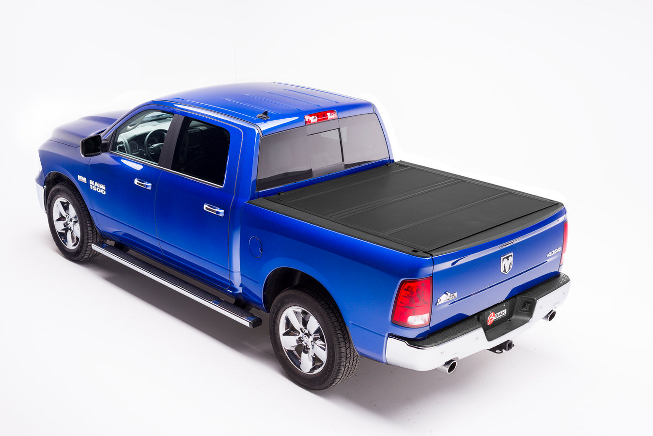 BAK Industries BAKFlip MX4 Tonneau Cover for Dodge Ram 5 ft 7 in Bed, Folding, Clamp-On, Aluminum with Foam, Black Powder Coat Finish
