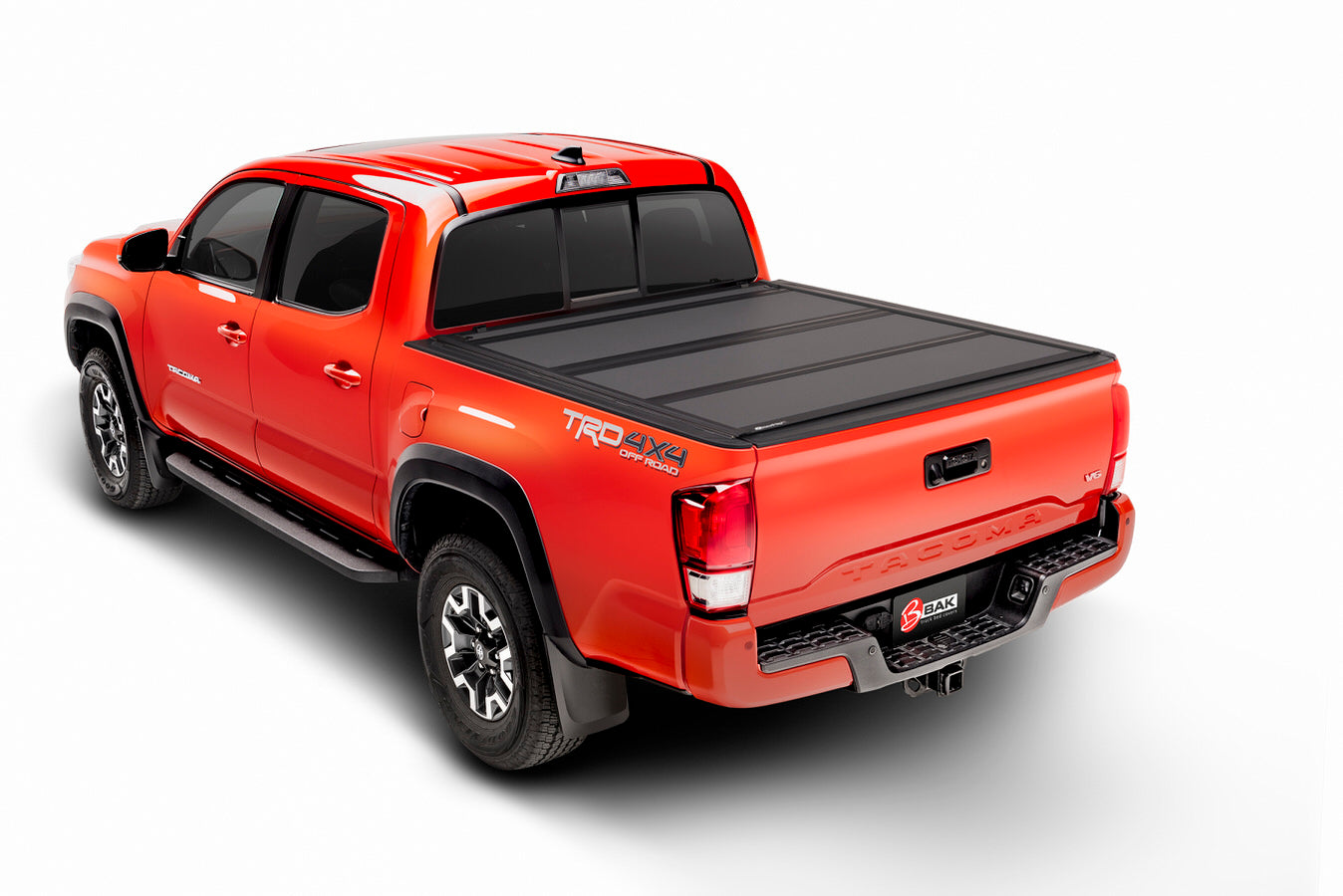 BAK Industries BAKFlip MX4 Tonneau Cover for 2007-2021 Toyota Tundra 5' 6" Bed, Folding Clamp-On Aluminum with Foam, Black Powder Coat