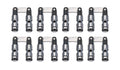 BAM ROLLER LIFTERS BAMBAM-B-2001-16 SBC Solid Roller Lifter Set .842 Inch OD, Link Bar, 0.300 Inch Taller for Small Block Chevy