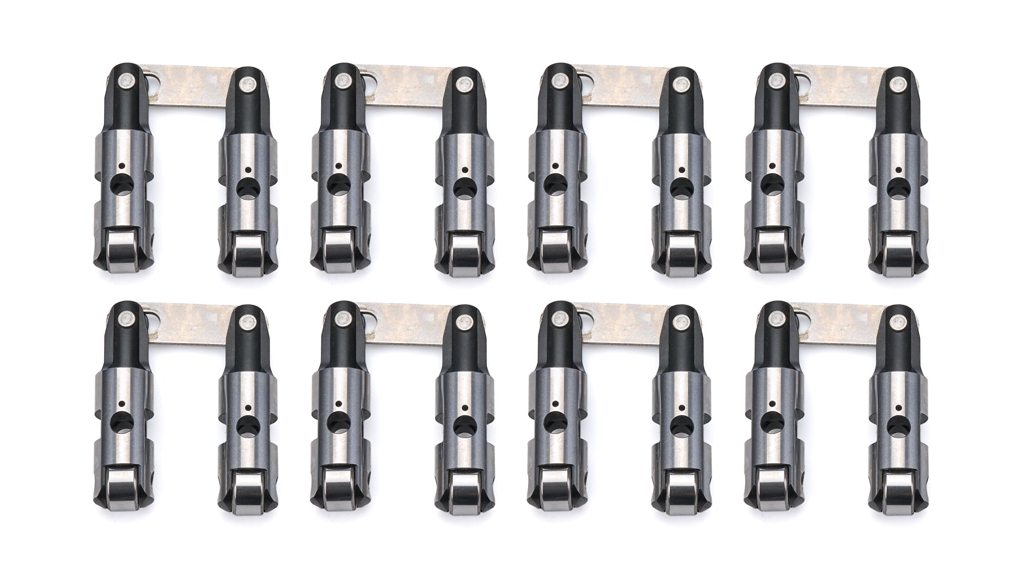 BAM ROLLER LIFTERS BAMBAM-B-2001-16BB4 Small Block Chevy Mechanical Roller Lifters, 0.842 Inch Diameter, Link Bar Design, 0.300 Inch Taller, Set of 16