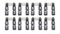 BAM ROLLER LIFTERS BAM-B-2002-16BB4 SBC Solid Roller Lifter Set with 0.842-inch OD, 0.180-inch Offset, 0.300-inch Link Bar, Pack of 16