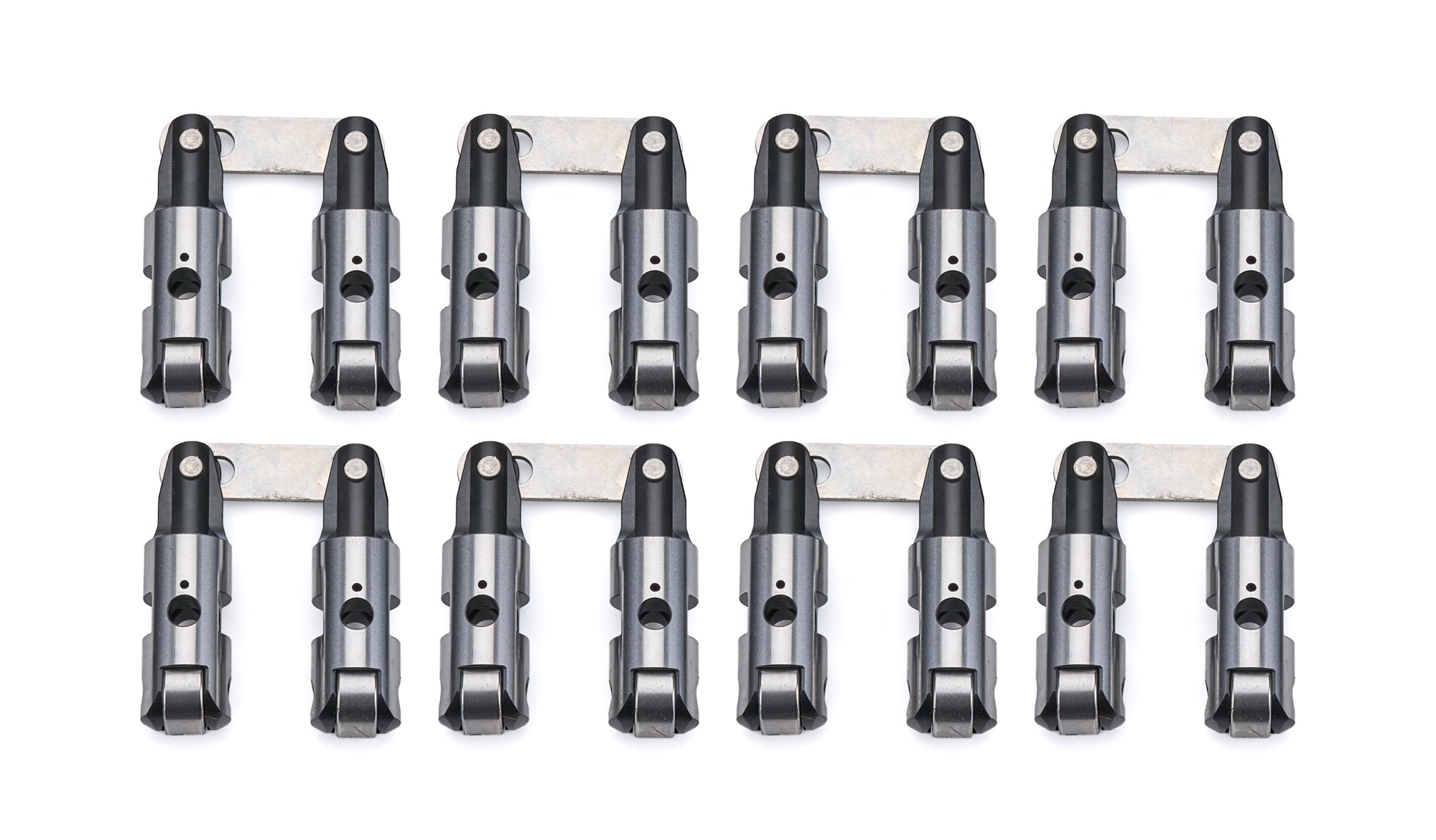 BAM ROLLER LIFTERS SBC Solid Roller Lifter Set .904 Inch OD with .210 Inch Offset, Link Bar Design, 16 Pieces