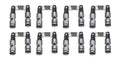 BAM ROLLER LIFTERS BAM-B-2005-16BB1 BBC Solid Roller Lifter Set, 0.842 Inch OD, Link Bar, 0.300 Inch Taller, Big Block Chevy