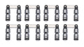 BAM ROLLER LIFTERS BAM-B-2010-16BB1 SBF Solid Roller Lifter Set, 0.874 Inch OD, Link Bar