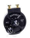 Barnes 8926-10 Billet Oil Filter Mount with 10 AN Male Inlet and Outlet, Black Anodized Aluminum, Single Filter, Bolt-On Design