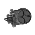 Barnes Oil Filter Adapter SBC 90 Degree Aluminum Black Anodized Part Number 9003