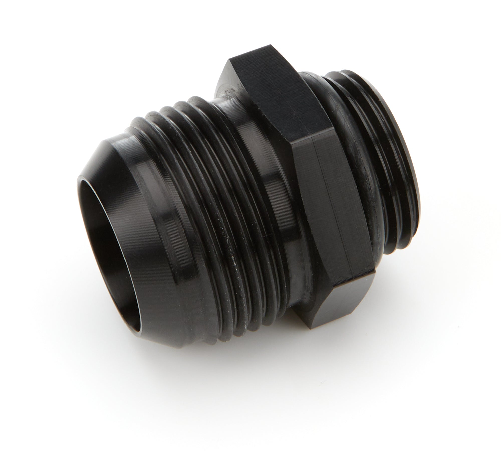 BARNES FIT-1216 Pump Fitting - 16 AN Male to 12 AN Male O-Ring Adapter in Black Anodized Aluminum