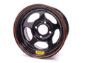 Bassett 37ST35 13 Inch by 7 Inch D-Hole Steel Wheel with Black Powder Coat Finish