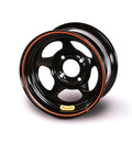 Bassett Wheel 38SN2 13 Inch by 8 Inch Steel D-Hole Wheel with Black Powder Coat Finish