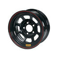 BASSETT 47SF3 14x7 D-Hole Wheel with Black Powder Coat Finish