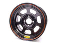Bassett 47SH4 Wheel 14x7 D-Hole with 4-inch Backspace for 4x100 Bolt Pattern, Black Powder Coat Steel Construction