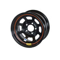 Bassett 47SN3 14x7 Inch Black Steel Wheel with 5x100mm Bolt Pattern and 3 Inch Backspace