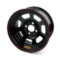 BASSETT 47SP35 Steel Wheel 14x7 Inches D-Hole Design with Black Powder Coat Finish