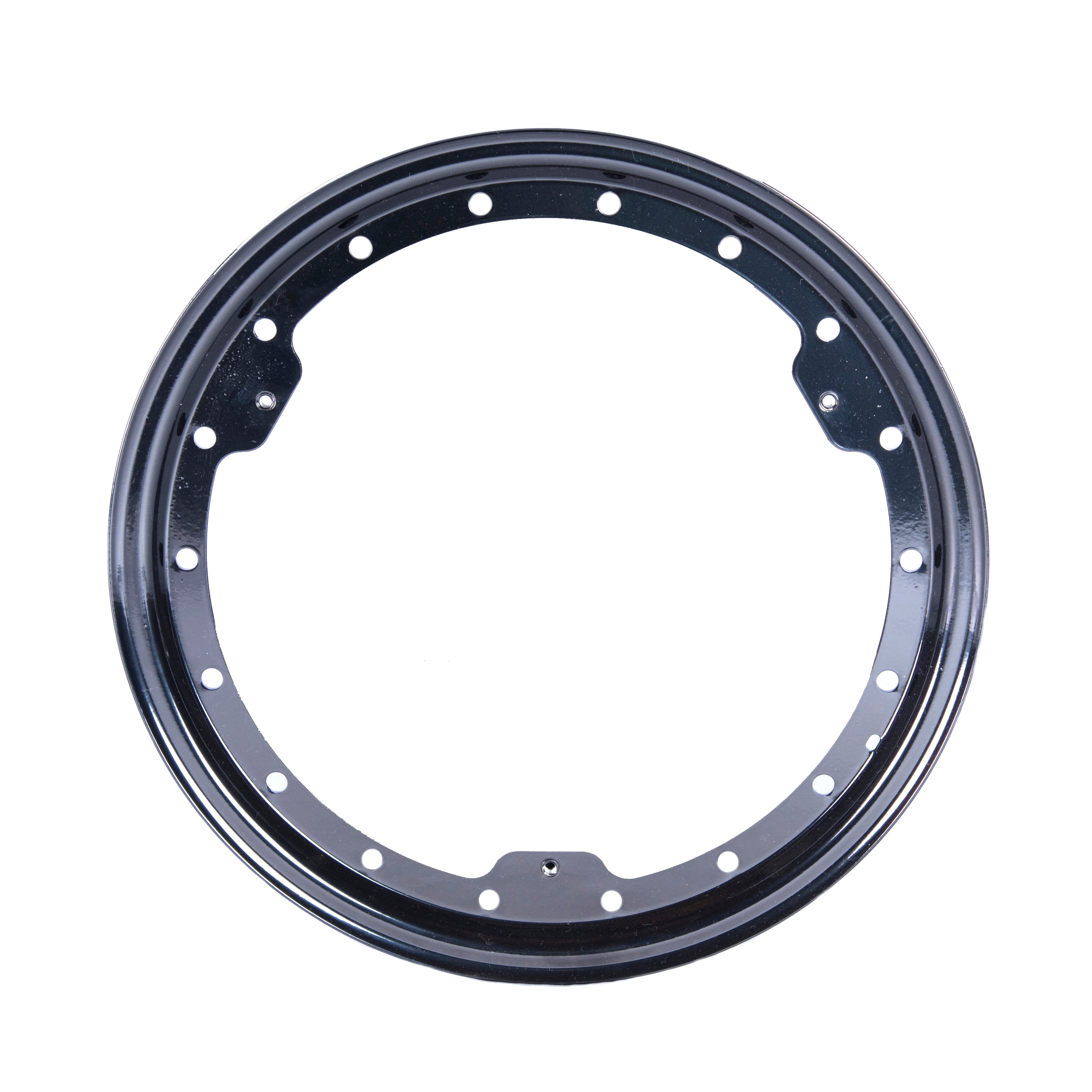 Bassett 50LK Beadlock Ring for 15-Inch Steel Wheels, Black Powder Coat, 3-Tab Design