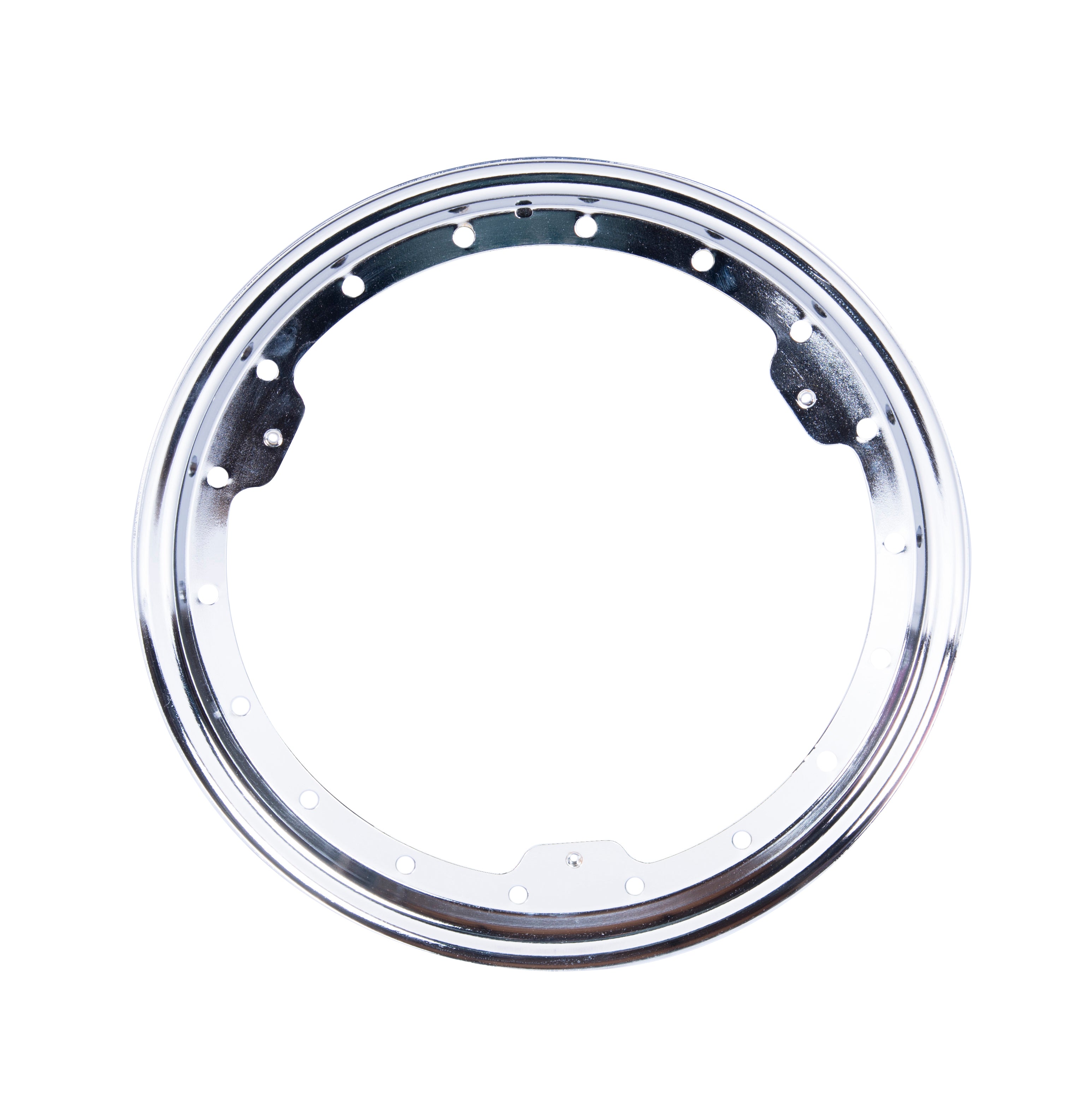 BASSETT 50LKC Beadlock Ring, 3-Tab Steel Chrome for 15-Inch Wheels