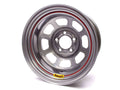 Bassett 50S54S 15x10 Steel Wheel with 5x5 Bolt Pattern and Silver Powder Coat