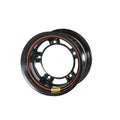 BASSETT 50SR1 15-Inch By 10-Inch Steel Wheel with 1 Inch Backspace and Wide 5 Bolt Pattern, Black Powder Coat Finish