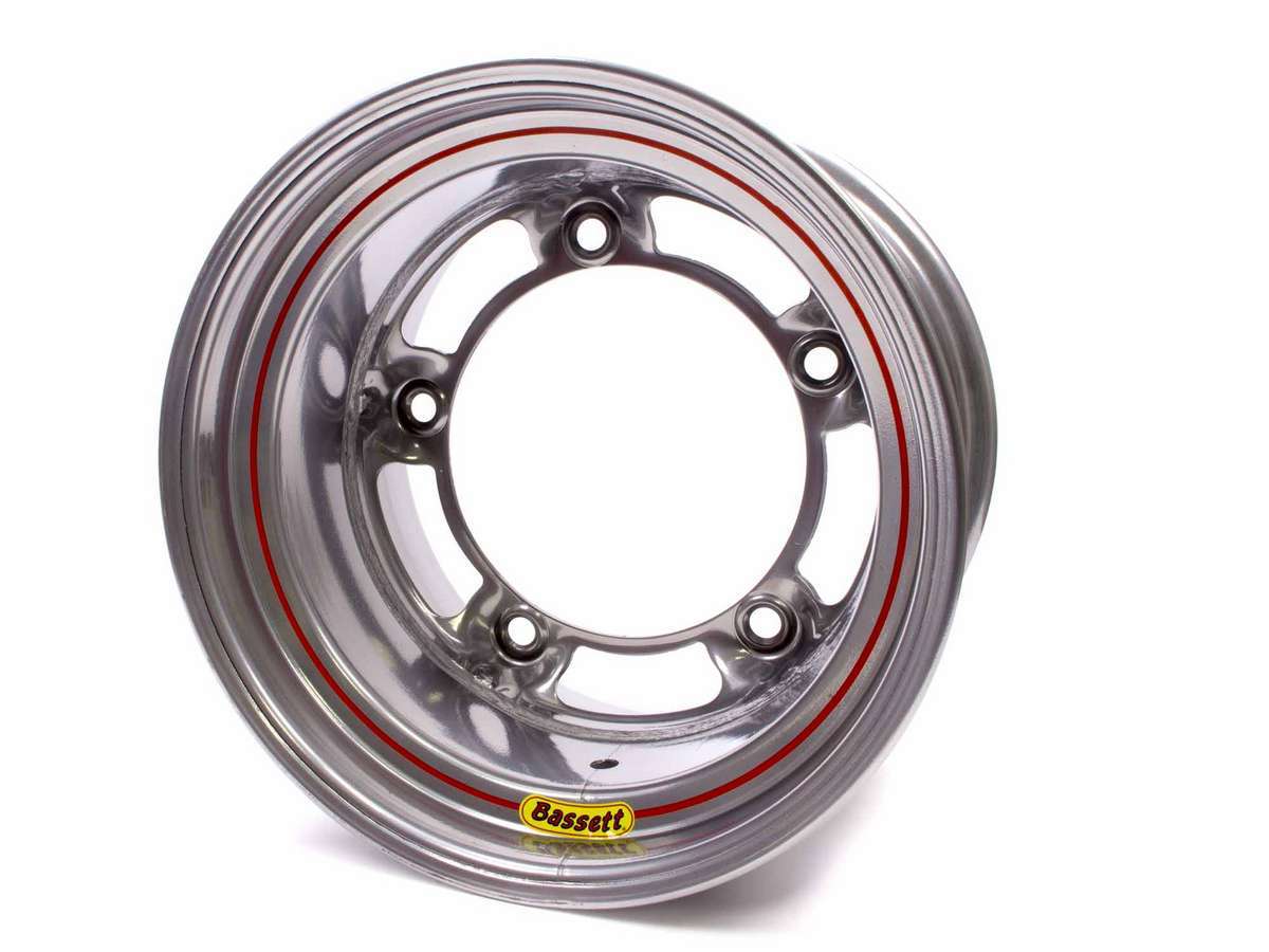 Bassett 50SR3S Armor Edge 15-Inch By 10-Inch Steel Wheel With Silver Powder Coat And 3-Inch Backspace