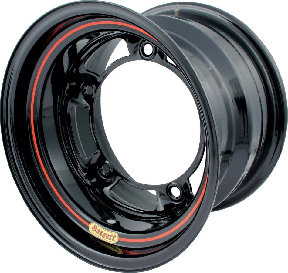 BASSETT 50SR5-LW 15x10 Wide 5 Steel Wheel with Black Powder Coat Finish