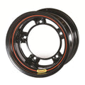 BASSETT 50SR7 15-Inch x 10-Inch Steel Wheel with Black Powder Coat Finish and Wide 5 Bolt Pattern