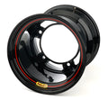 Bassett 55SR55 15x15 Inch Steel Wheel with 5.5 Inch Backspace and Black Powder Coat Finish